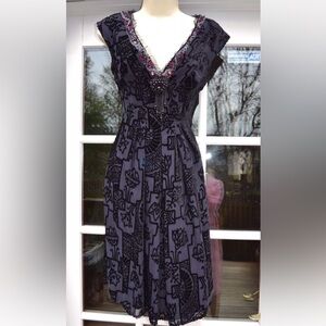 Stunning beaded Nanette Lepore Nouveau Dress. NWT